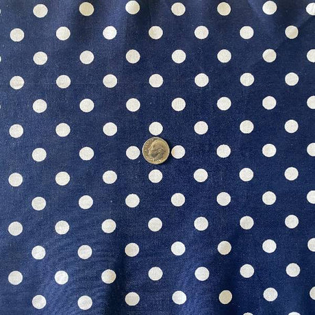 1 Yard Small Polka Dot Poly Cotton Fabric Multi Color for Apparel Crafts 60 Inch Width