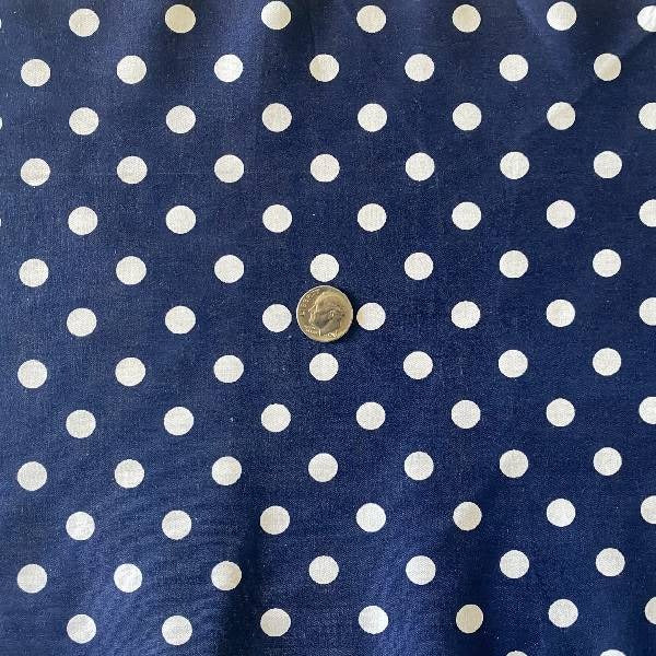 Small Polka Dot Poly Cotton Fabric - Multi-Color Polka Dots, 60" Width