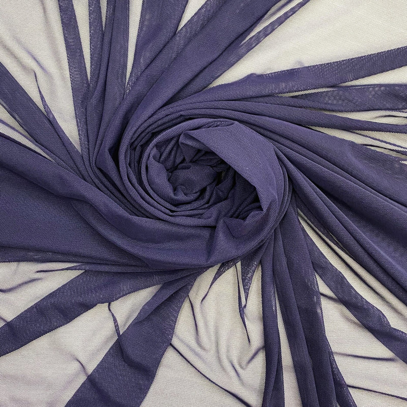 Power Mesh Nylon Spandex Fabric - Navy, Sheer Mesh, 60" Width (1 Yard)