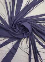 Power Mesh Nylon Spandex Fabric - Navy, Sheer Mesh, 60" Width (1 Yard)