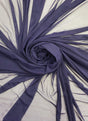 Power Mesh Nylon Spandex Fabric - Navy, Sheer Mesh, 60" Width (1 Yard)