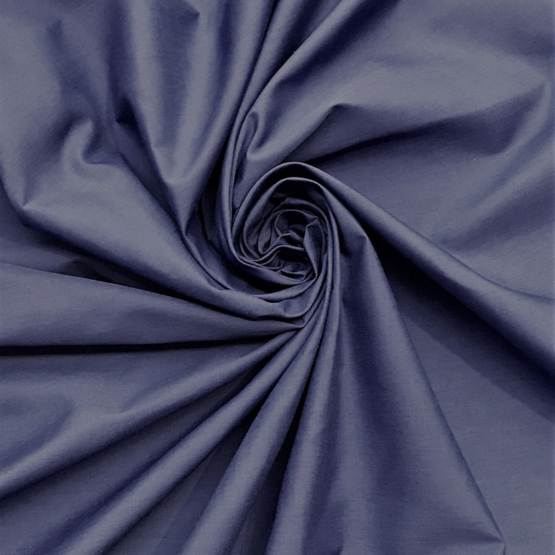 Navy Blue Poly Cotton Fabric - Navy Blue, Broadcloth/Polycotton, 59/60" Width (1 Yard)
