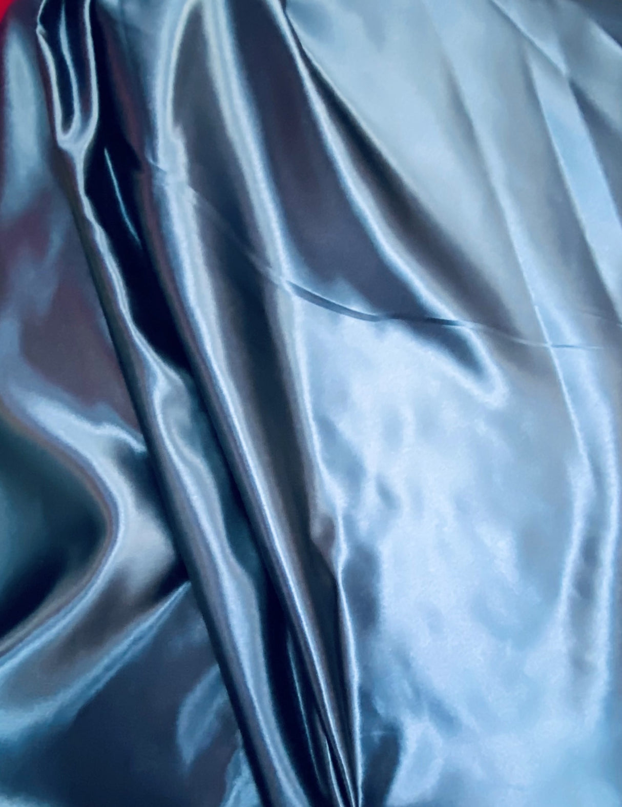 Navy Bridal Satin Polyester Fabric - Navy, 58"-60" Width (1 Yard)