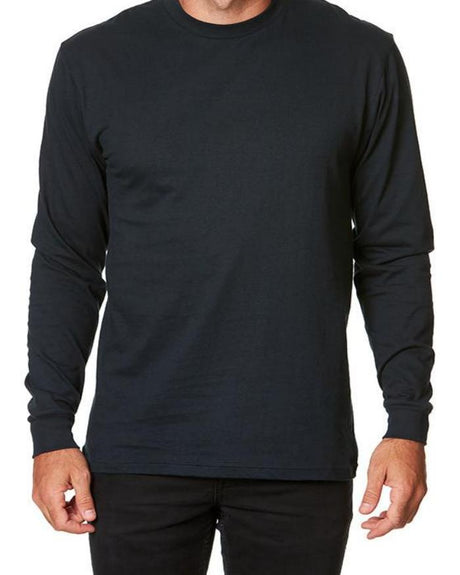 Lucky Friends 1501 Cotton Long Sleeve Fabric - Navy, Solid, Adult Long Sleeve (1 Piece)