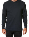 Lucky Friends 1501 Cotton Long Sleeve Fabric - Navy, Solid, Adult Long Sleeve (1 Piece)