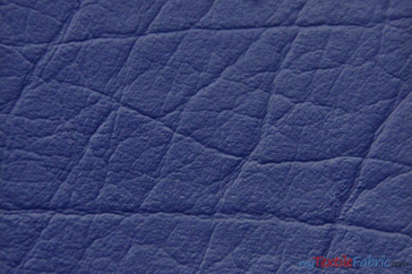 Heavy Duty Textured Vinyl Fabric - Upholstery Weight, Textured Faux Leather, 54" Width, Multiple Colors (1 Yard)