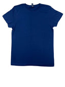 Lucky Friends 1001 100% Cotton Fabric - Navy, Round Neck, 4.2 Oz, Tubular, No Side Seams (1 Shirt)