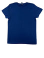 Lucky Friends 1001 100% Cotton Fabric - Navy, Round Neck, 4.2 Oz, Tubular, No Side Seams (1 Shirt)