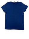 Lucky Friends 1001 100% Cotton Fabric - Navy, Round Neck, 4.2 Oz, Tubular, No Side Seams (1 Shirt)