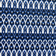Navy Blue Ikat Stripe Nylon Spandex Swim Knit