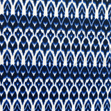 Navy Blue Ikat Stripe Nylon Spandex Swim Knit