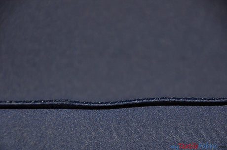 Solid Neoprene Knit Super Techno Fabric - Solid, White Navy Black, 58/60" Width, 2MM Thickness (1 Yard)