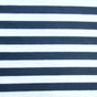 Navy and White 3/8" Wide Stripe Knit Fabric