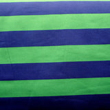 Navy and Green Nylon Lycra Swim Knit