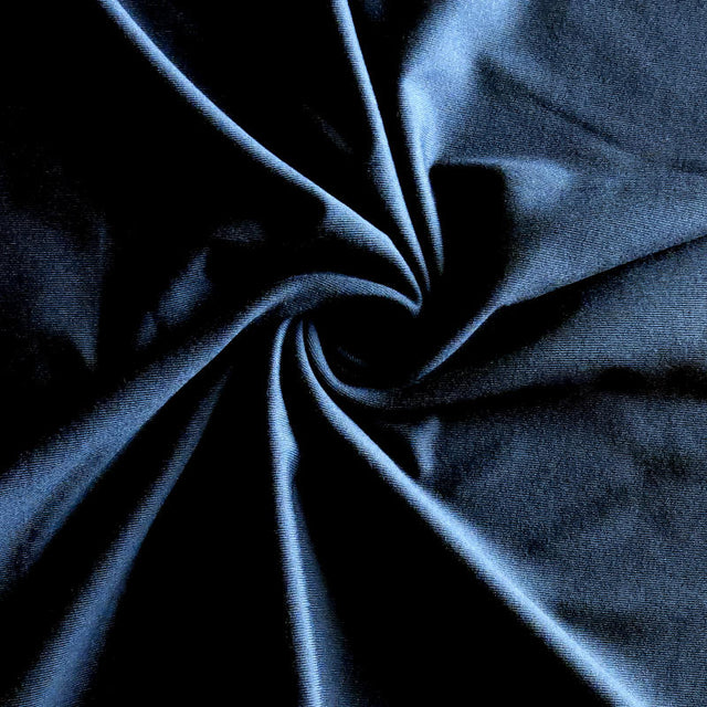 Dry-Flex Micropoly Lycra Jersey Knit Fabric - Navy