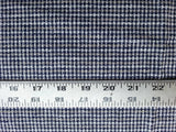 Gingham Linen Cotton Navy Taupe White
