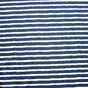 Nylon Lycra Swim Knit Navy and White Shaky Stripes