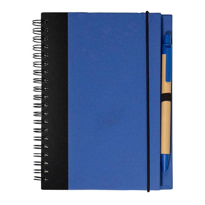 Contrast Paperboard Spiral Notebook & Pen 5.5" X 7.125"