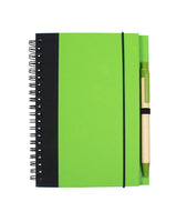 Contrast Paperboard Spiral Notebook & Pen 5.5" X 7.125"