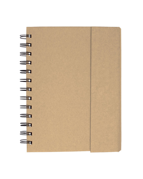 Spiral Notebook With Sticky Notes & Pen 5.75" X 7.25"