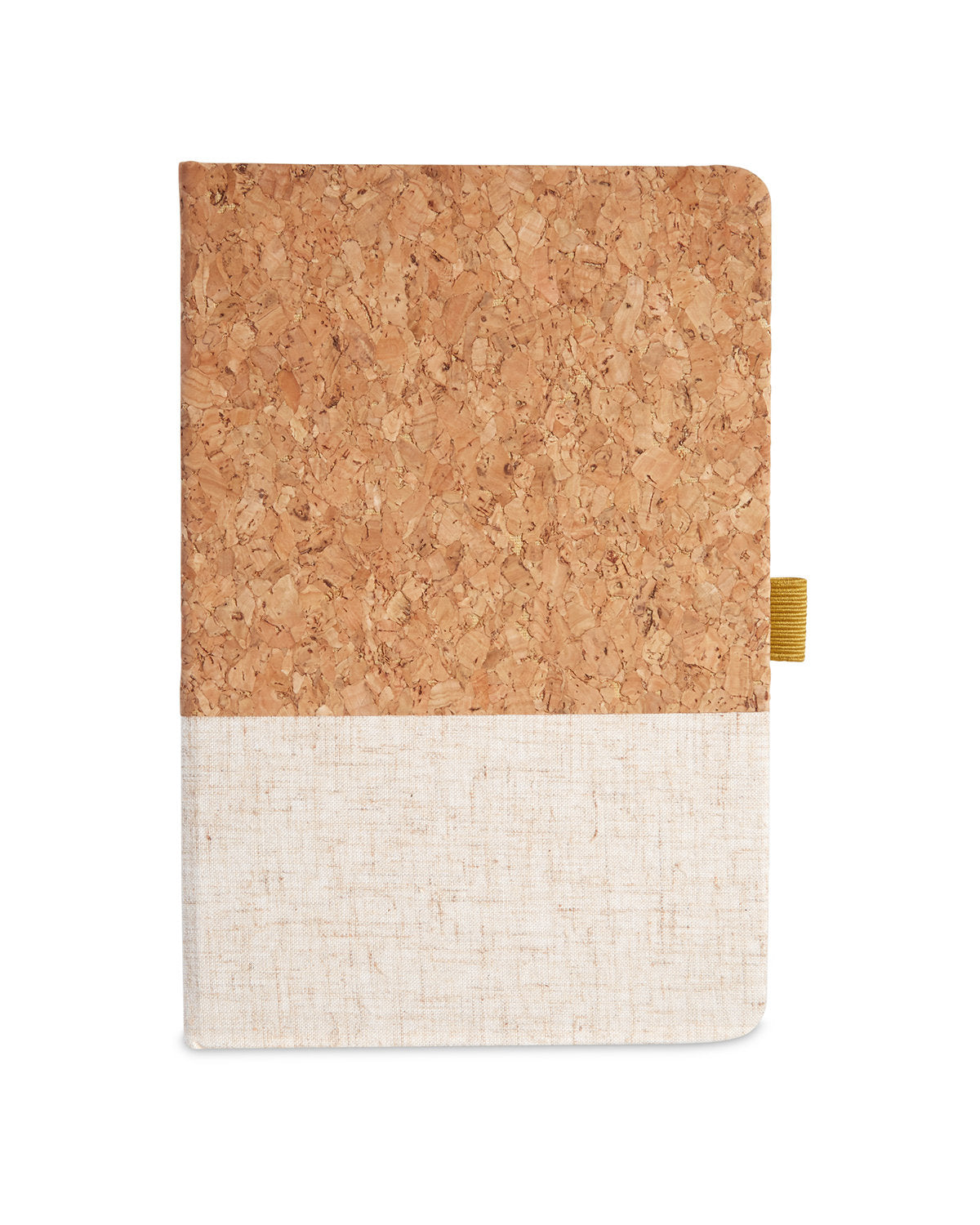 Cork And Heathered Fabric Hardcover Journal 5.5" X 8.25"