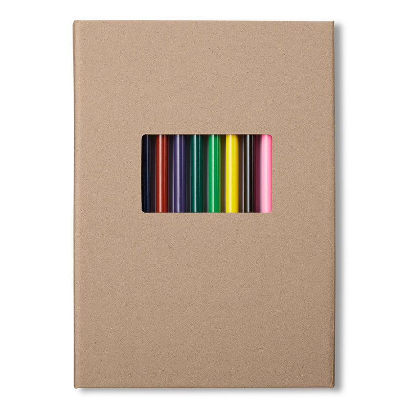 Colored Pencil And Notepad Set 5.75" X 8.25"