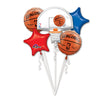 Basketball Bouquet Foil Balloon