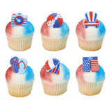 Summer Fun beach themed Cupcake Cake Decorating Rings 12 set