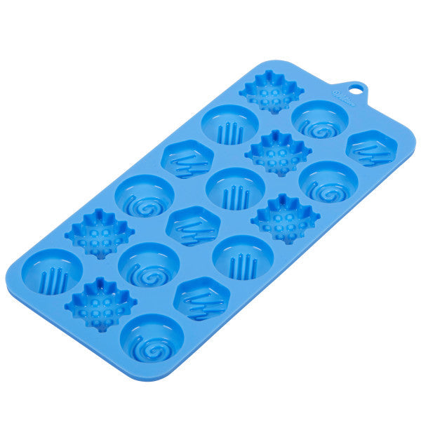Wilton Silicone Fancy Truffles Candy Mold, 18-Cavity