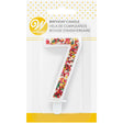 Wilton Sprinkle on the Birthday Fun Number 7 Birthday Candle