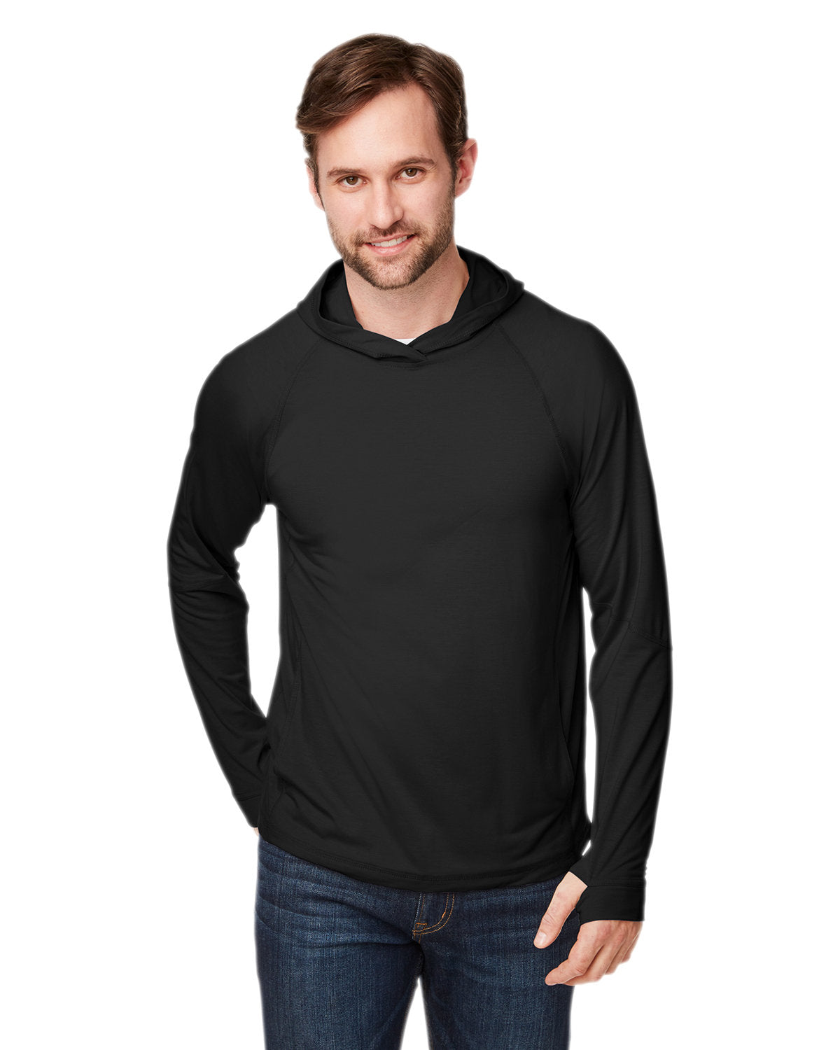 Unisex JAQ Stretch Performance Hooded T-Shirt