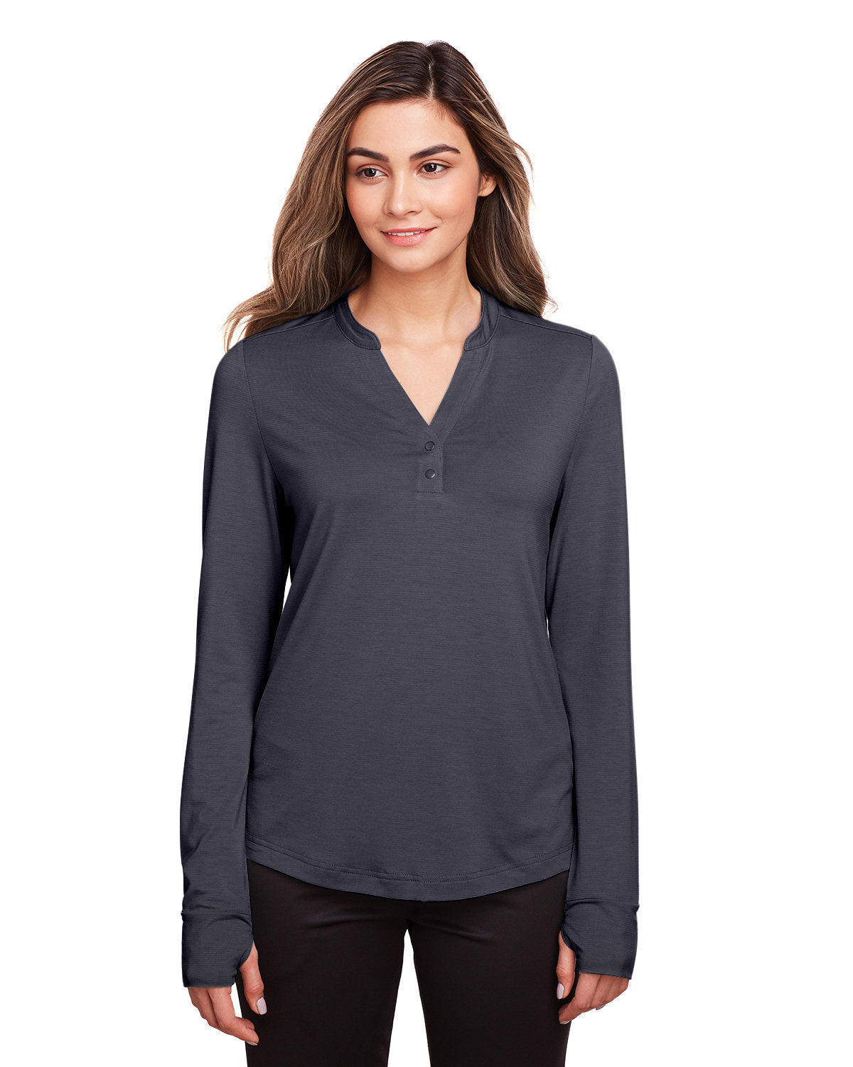 Ladies' JAQ Snap-Up Stretch Performance Pullover