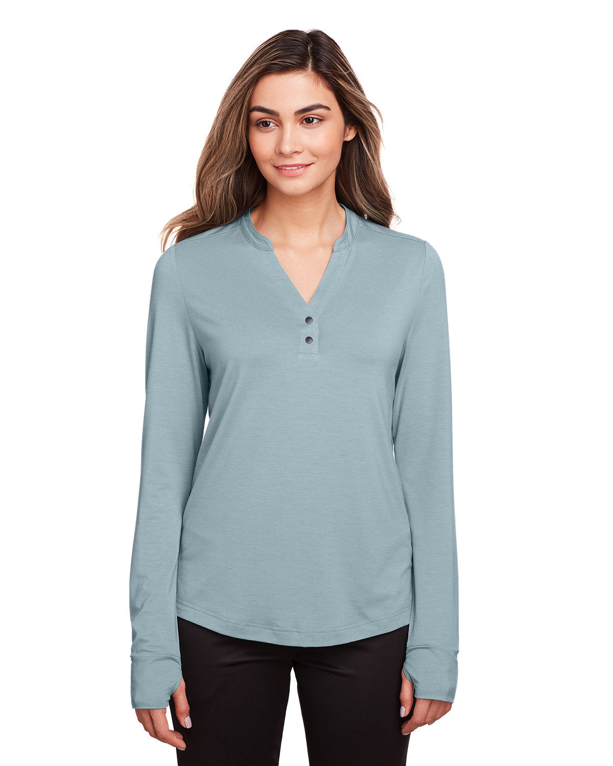 Ladies' JAQ Snap-Up Stretch Performance Pullover