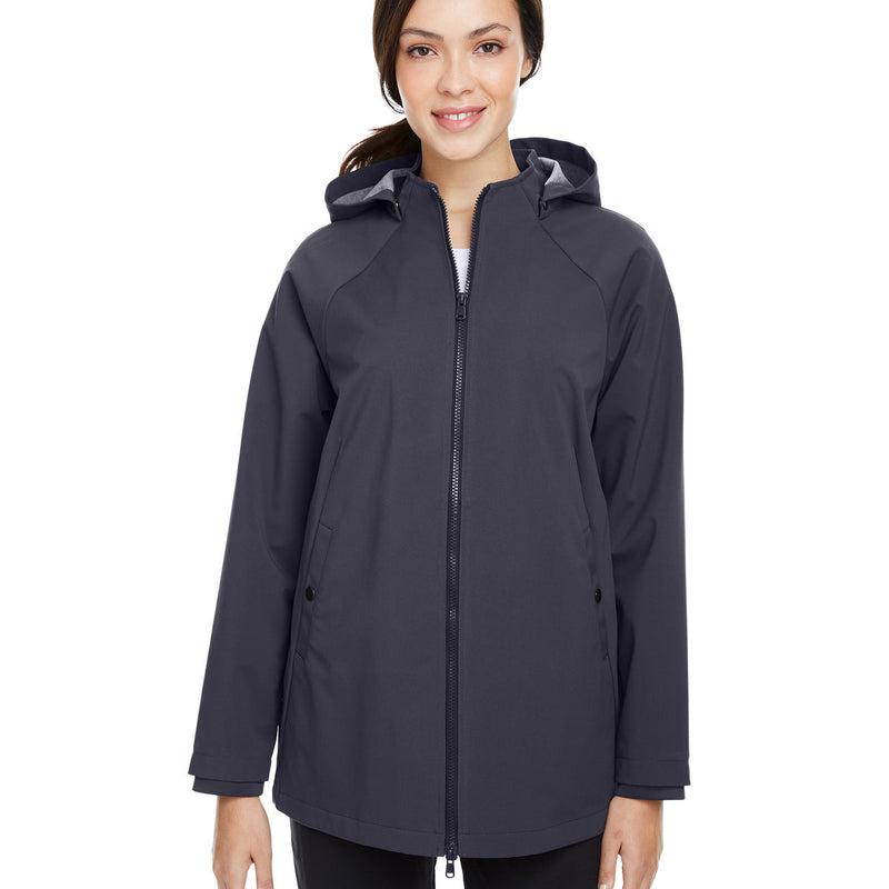 Ladies' City Hybrid Soft Shell Hooded Jacket