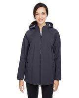 Ladies' City Hybrid Soft Shell Hooded Jacket