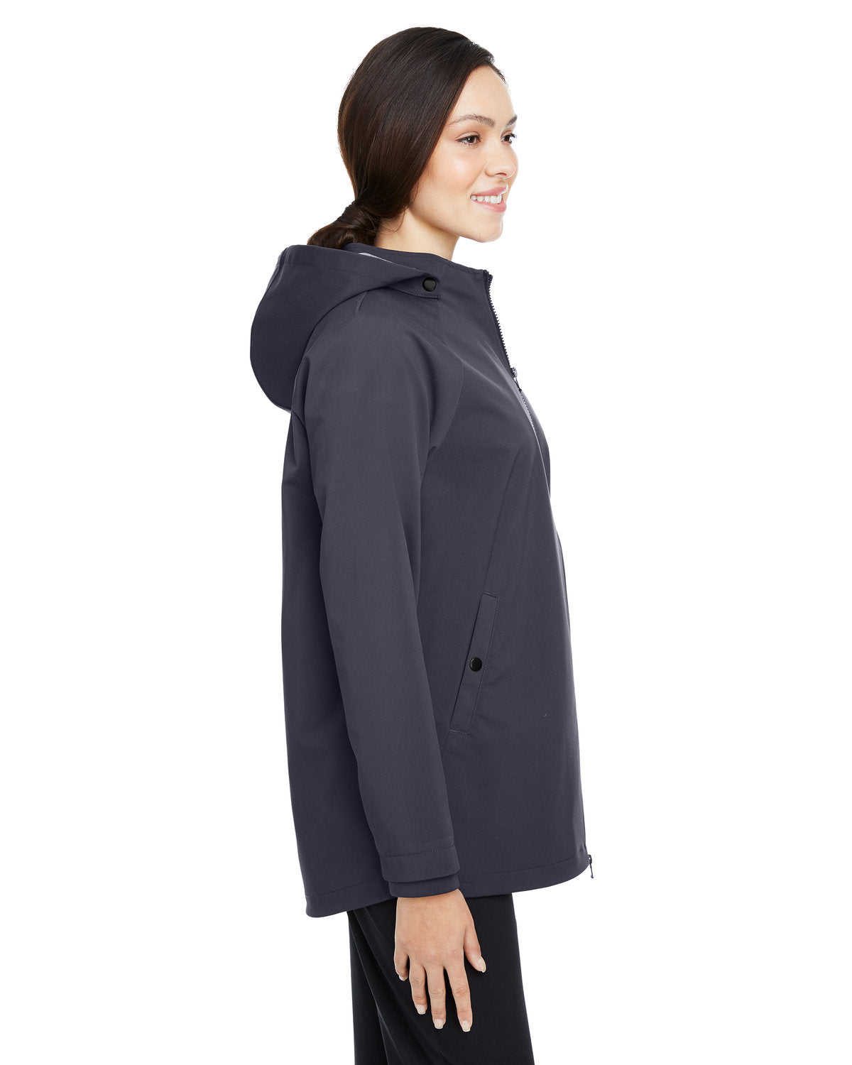 Ladies' City Hybrid Soft Shell Hooded Jacket