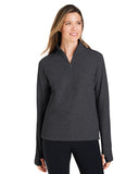 Sudadera texturizada Spirit con cremallera de cuarto para mujer