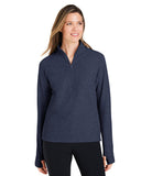 Sudadera texturizada Spirit con cremallera de cuarto para mujer