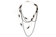 Layered Necklace with Wired Rings and Beads