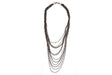 Necklace Twisted Loop Gunmetal