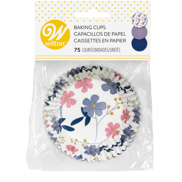 Wilton Violet Blossoms Cupcake Liners, 75-Count
