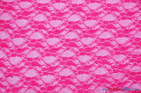 Giselle Floral Lace Polyester Spandex Fabric - Sheer Vintage Stretch Lace, 58/60" Width, Multiple Colors (1 Yard)