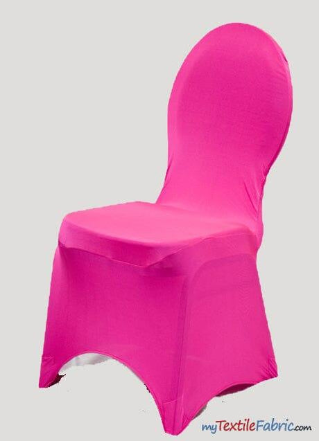 Spandex Chair Cover Polyester Fabric - Stretch Banquet Chair Cover, Multiple Colors, 1 Piece