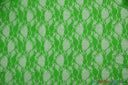 Giselle Floral Lace Polyester Spandex Fabric - Sheer Vintage Stretch Lace, 58/60" Width, Multiple Colors (1 Yard)