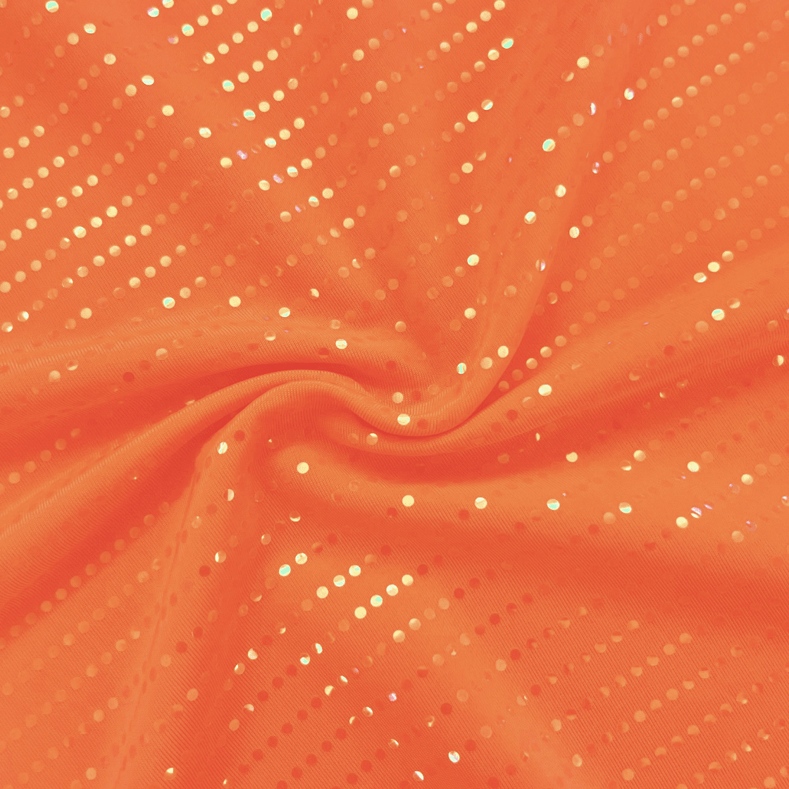 Waterfall Polyester Spandex Iridescent Fabric