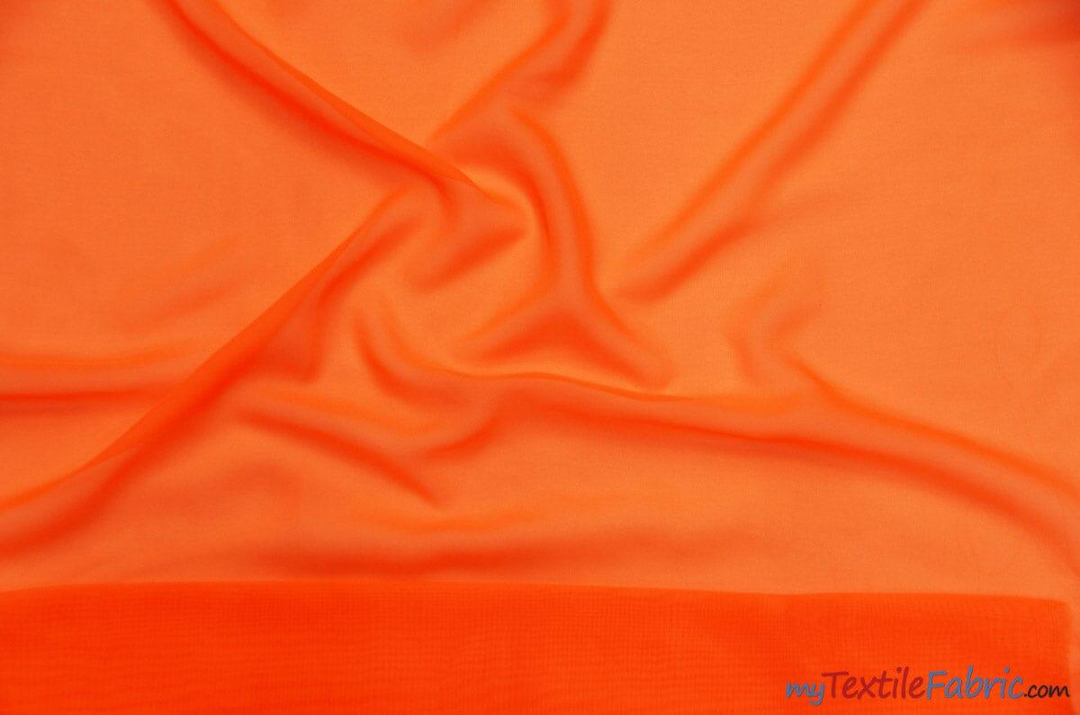 Polyester Chiffon Fabric - Super Soft, Flowy, Sheer, 58/60" Width, 100% Polyester (By The Continuous Yards & Bolts)