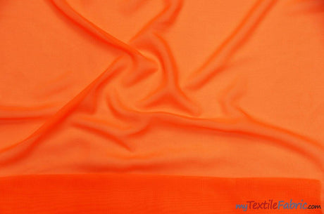Polyester Chiffon Fabric - Super Soft, Flowy, Sheer, 58/60" Width, 100% Polyester (By The Continuous Yards & Bolts)