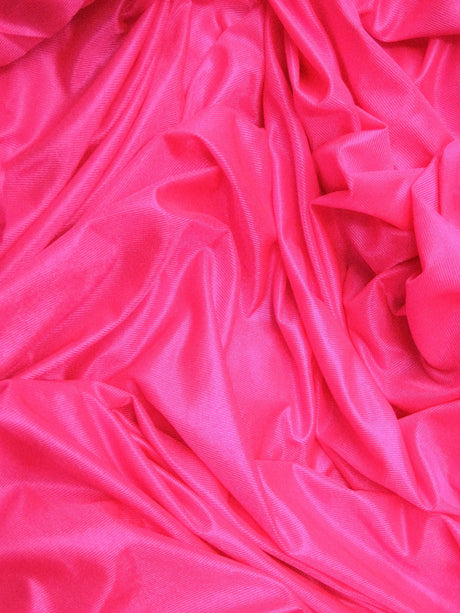 1 Yard Low Stretch Neon Pink Tricot Polyester Fabric For Aerial Silks Hammocks Backdrops Crafts 108/120 Inch Wide