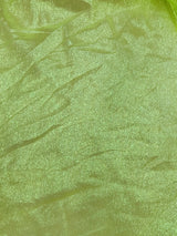 1 Yard Neon Yellow Iridescent Organza Sheer, Lightweight Shimmer Fabric for Fashion, Crafts & Decorative Accents 45 Inch Wide