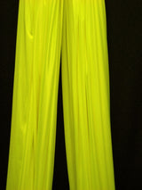 Low Stretch Neon Yellow 40 Denier Tricot Polyester Fabric - Neon Yellow, 108"-120" Width (1 Yard)